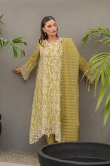 JK-02 MELIS | 3Pc Unstitched Qline Lawn Collection By Qalamkar