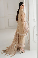 3-PC Unstitched Embroidered Chiffon Chantelle By Baroque | CH10-04