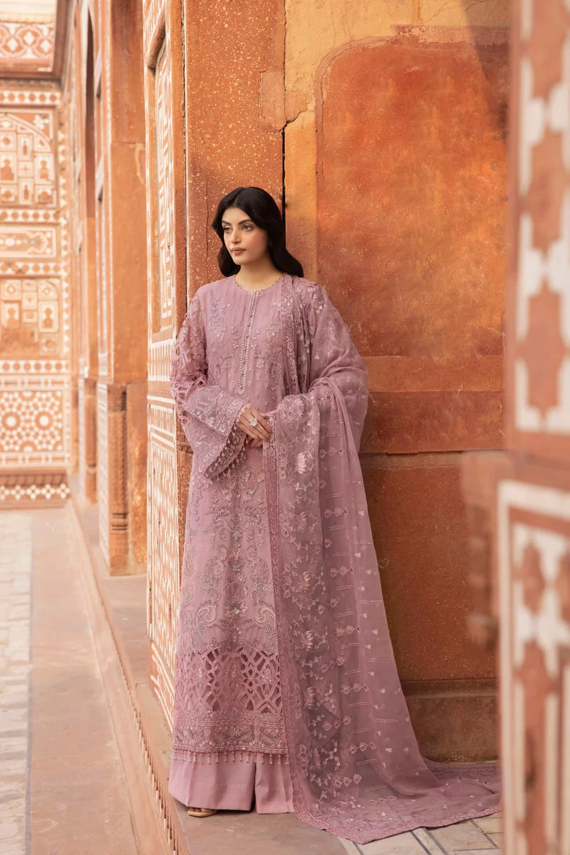 D-06 Blossom | 3PC Unstitched Suit Luxury Chiffon Dilkash By Lavish Premium