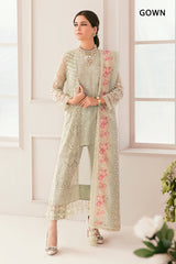 3-PC Unstitched Embroidered Chiffon Chantelle By Baroque | CH11-01