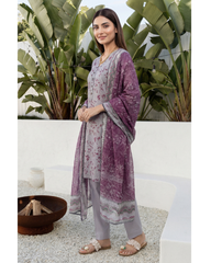 3-PC Stitched Digital Printed Lawn Marina By Tawakkal Fabrics | D-4624