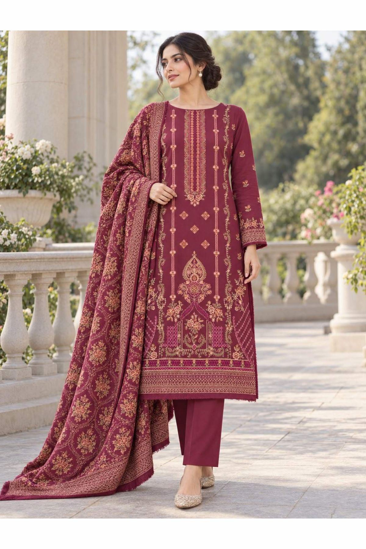 3 Piece karandi collection By Ayesha khadija