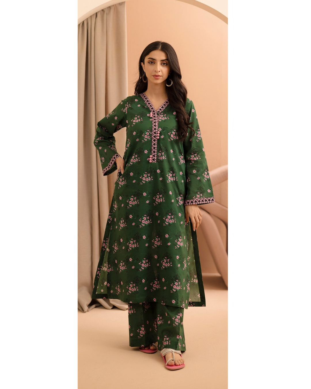 2-PC Shirt Dupatta Unstitched Printed Lawn By Zellbury | 0167