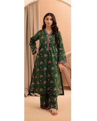 2-PC Shirt Dupatta Unstitched Printed Lawn By Zellbury | 0167