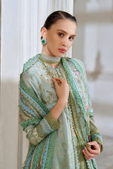 3-PC Unstitched Embroidered Lawn Luxury Lawn By Sobia Nazir | LEE26-12A