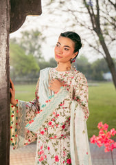 3-PC Unstitched Digital Printed Lawn By Elaf Premium | EPS-2B