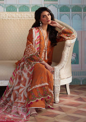 ELE-09 ELNAZ | 3PC Unstitched Lawn EID EDIT By Elaf Premium