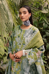 AF-PL-6018-JAZMIN | 3PC Unstitched Lawn Digital Print Sheen By Alizeh