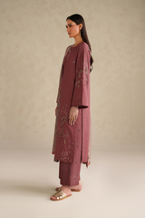 3-PC Unstitched Embroidered Slub Khaddar By Iznik | UE-581