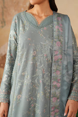 3-PC Unsititched  Embroidered Viscose Linen By Iznik | IPF-10