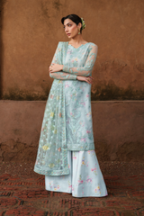 3-PC Unstitched Printed Charmeuse Printed Formals By Iznik | UE-535