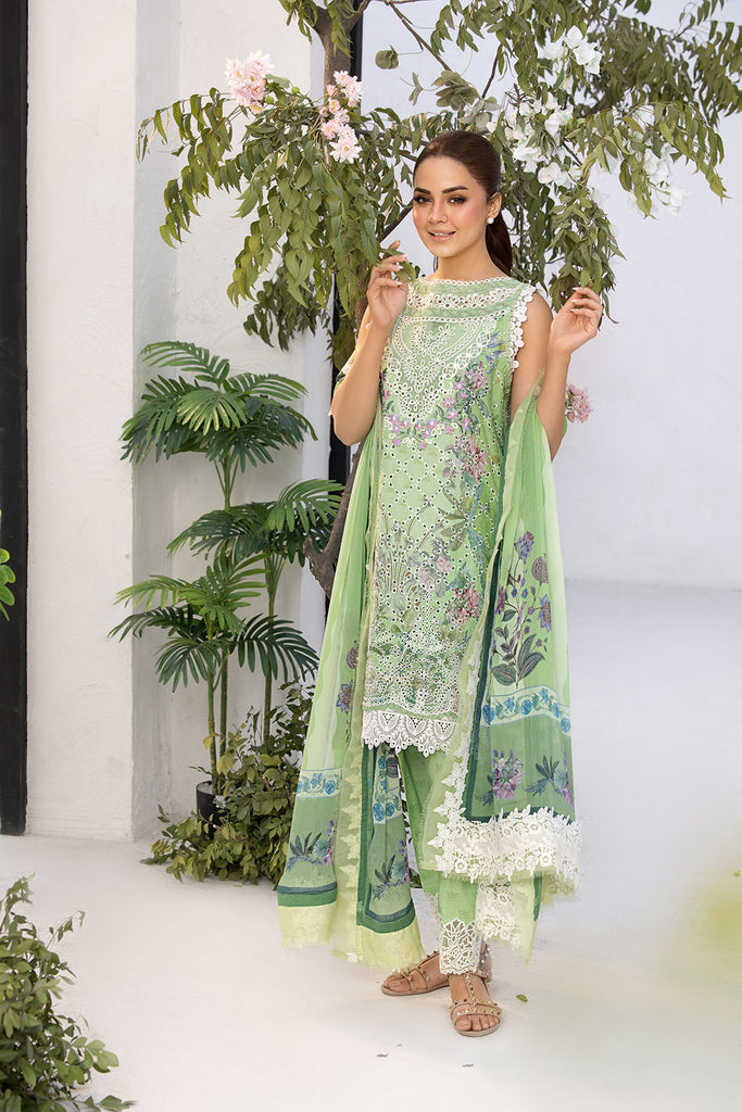 Unstitched 3-PC Embroidered Lawn Vital Collection By Sobia Nazir - VT25-12A