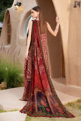 MPT-2512-A | 3Pc Unstitched Suit Printed Lawn Spring Summer 25 M Print By Maria B