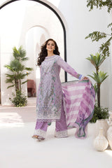 Unstitched 3-PC Embroidered Lawn Vital Collection By Sobia Nazir - VT25-12B