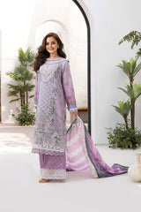 Unstitched 3-PC Embroidered Lawn Vital Collection By Sobia Nazir - VT25-12B