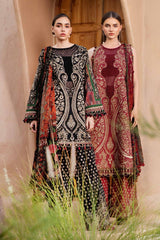 MPT-2512-B | 3Pc Unstitched Suit Printed Lawn Spring Summer 25 M Print By Maria B