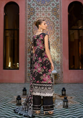 ETS-02B PROM NIGHT | 3PC Unstitched Suit Embroidered Lawn Signature By Elaf Premium