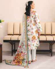 3-PC Unstitched Digital Printed Lawn Sheen Prints By Alizeh | AF-PL-6048-CELAN