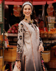 3-PC Embroidered Printed Lawn By Charizma | CRB5 - 16