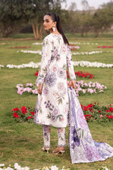 AF-PL-6024-TUBEROSE | 3PC Unstitched Lawn Digital Print Sheen By Alizeh