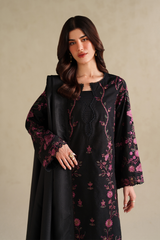 3-PC Unstitched Embroidered Slub Khaddar By Iznik | UE-585