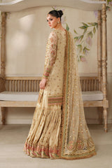 3-PC Unstiched Embroidered Net By Baroque | CH14-02