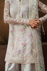 3-PC Unstitched Printed Charmeuse Printed Formals By Iznik | UE-534