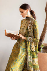 MPT-2513-B | 3Pc Unstitched Suit Printed Lawn Spring Summer 25 M Print By Maria B
