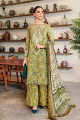 MPT-2513-B | 3Pc Unstitched Suit Printed Lawn Spring Summer 25 M Print By Maria B