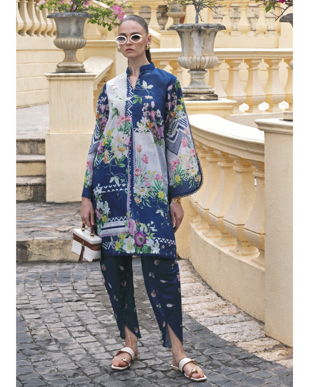 2-PC Stitched Printed Lawn Ready To Wear By Elaf Premium | EPV-9B