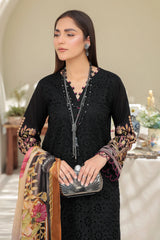 MD-807 | 4PC Unstitched Suit Embroidered Chikankari Lawn Mode By Johra