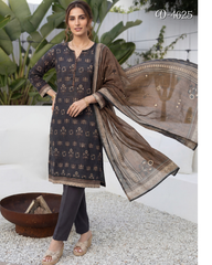 3-PC Stitched Digital Printed Lawn Marina By Tawakkal Fabrics | D-4625