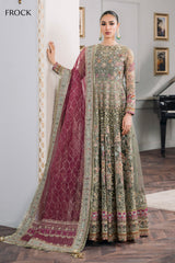 3-PC Unstitched Embroidered Chiffon By Baroque | CH12-02