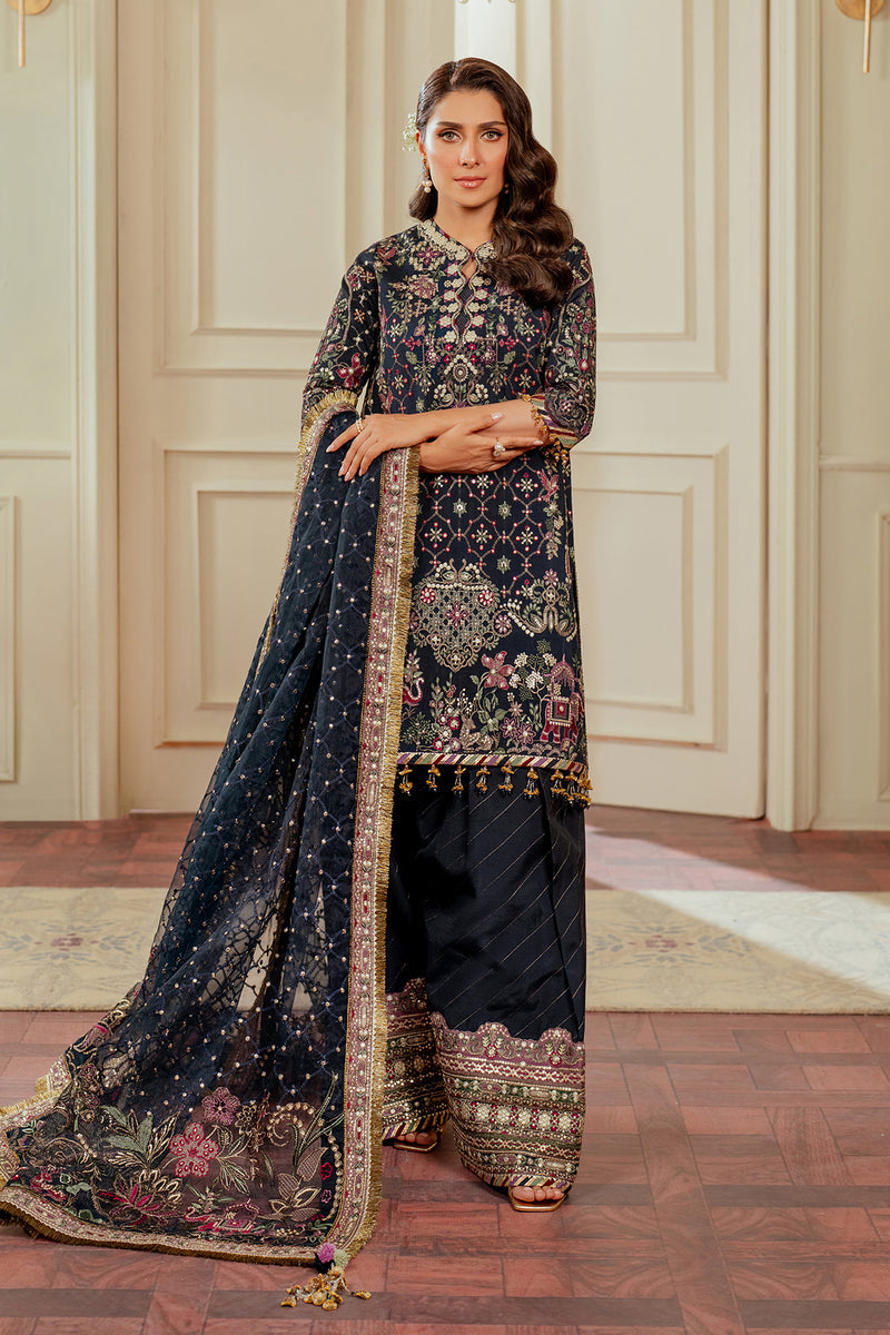 3-PC Unstitched Embroidered Chiffon Chantelle By Baroque | CH13-07