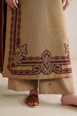 3-PC Unstitched Embroidered Slub Khaddar By Iznik | UE-583