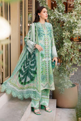 MPT-2514-A | 3Pc Unstitched Suit Printed Lawn Spring Summer 25 M Print By Maria B