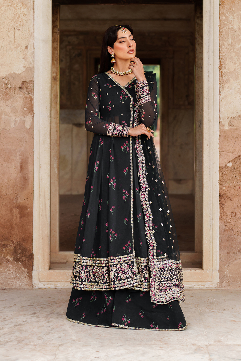 3-PC Unstitched Printed Charmeuse Printed Formals By Iznik | UE-550