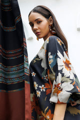 Digital Printed Viscose Silk Shirt & Shalwar by Baroque