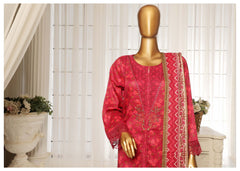 Stitched 3-PC Festive Embroidered Lawn Collection By SADABAHAR - D-05