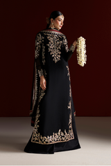 3Pc Embroidered Chiffon Unstitched Suit By Iznik