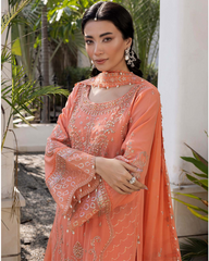 3-PC Unstitched Embroidered Kimora Luxury Formals By Raeesa Premium | HS-34