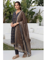 3-PC Stitched Digital Printed Lawn Marina By Tawakkal Fabrics | D-4625