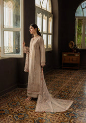 3-PC Unstitched Embroidered Karandi Chiffon By Kahf Premium | KKH-07 BALI