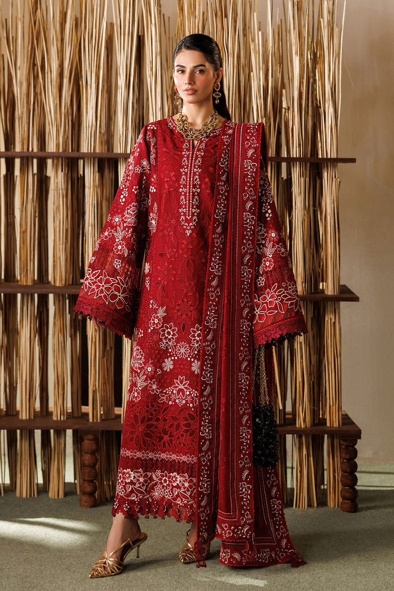 3-PC Unstitched Embroidered Eid Lawn By Baroque | D05