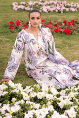 AF-PL-6024-TUBEROSE | 3PC Unstitched Lawn Digital Print Sheen By Alizeh