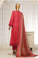 Stitched 3-PC Festive Embroidered Lawn Collection By SADABAHAR - D-05