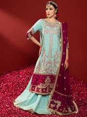 1517 - A | 3 PC - Unstitched Luxury By Binilyas