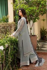 3-PC Unstitched Embroidered Suit Dehleez By Raeesa Premium | Dl 1033