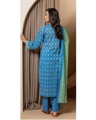 3-PC unstitched Printed Lawn By Zellbury | 0184