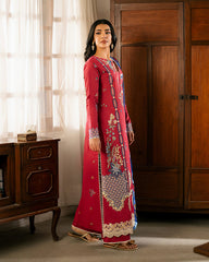 3-PC Unstitched Embroidered Lawn Aashiyana By Roheenaz | RNZ-01B